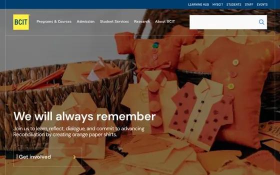 BCIT : capture d’écran archivée