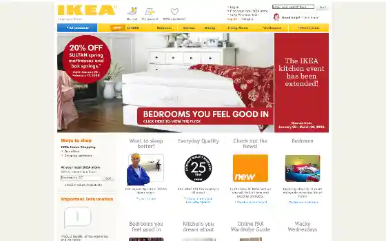 IKEA : capture d’écran archivée